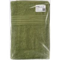 Набор полотенец махровых Luscan/бордюр 400г/м2, 70х140 оливков, 5 шт/уп