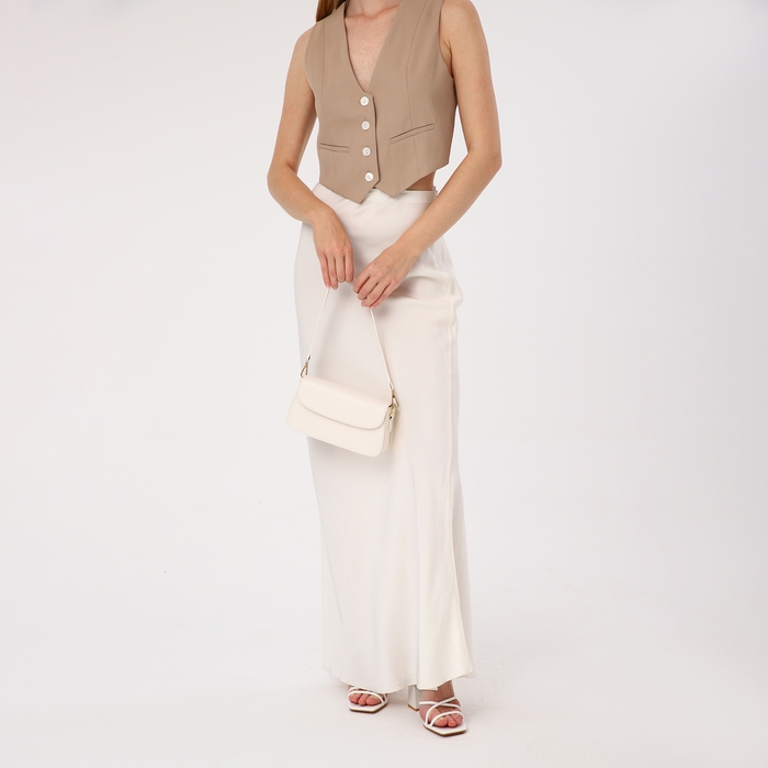 Сумка-мессенджер на магните, цвет белый Сумка-мессенджер на магните, цвет белый