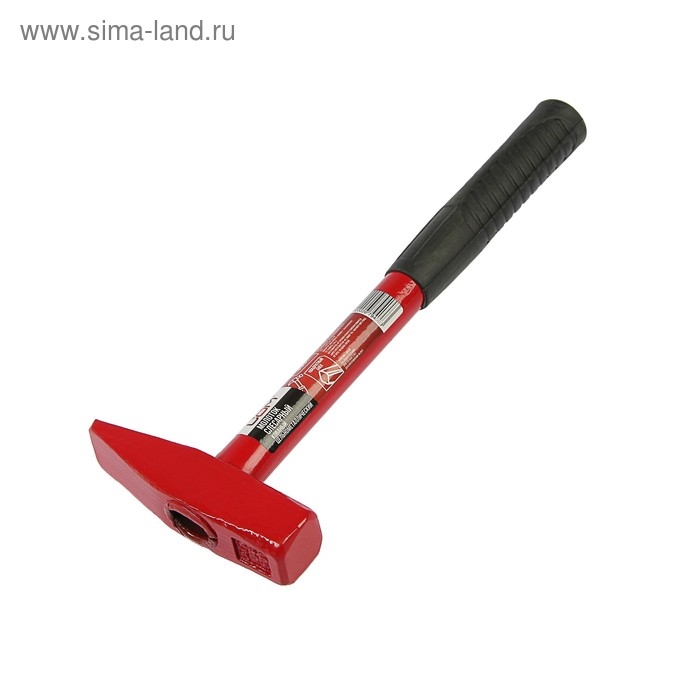 Молоток слесарный ЛОМ, квадратный боек, металлическая обрезиненная рукоятка, 500 г Молоток слесарный ЛОМ, квадратный боек, металлическая обрезиненная рукоятка, 500 г