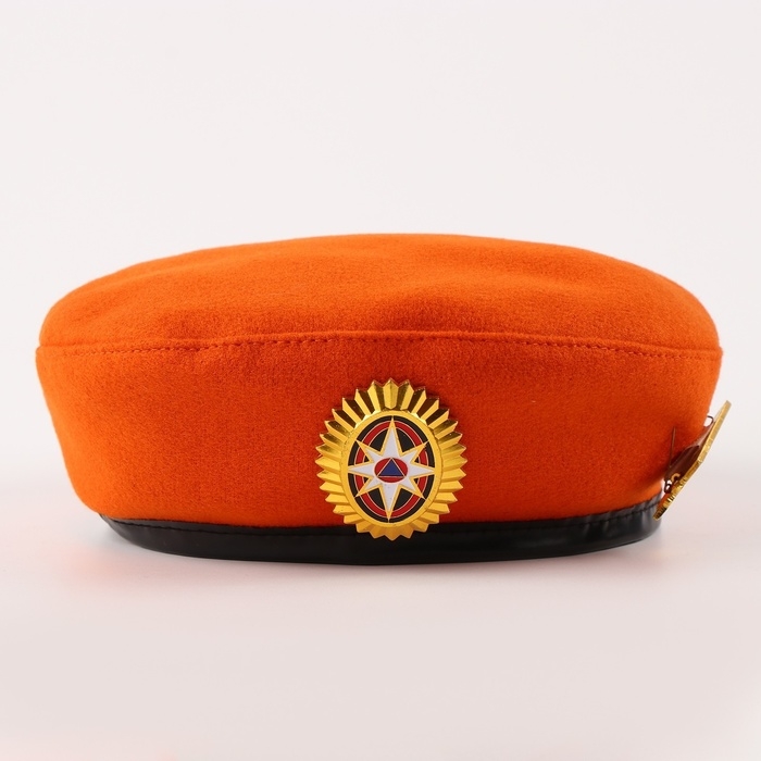 Карнавальный набор «Сильный солдат» оранжевый берет, размер 54-56, значок, флажок Карнавальный набор «Сильный солдат» оранжевый берет, размер 54-56, значок, флажок