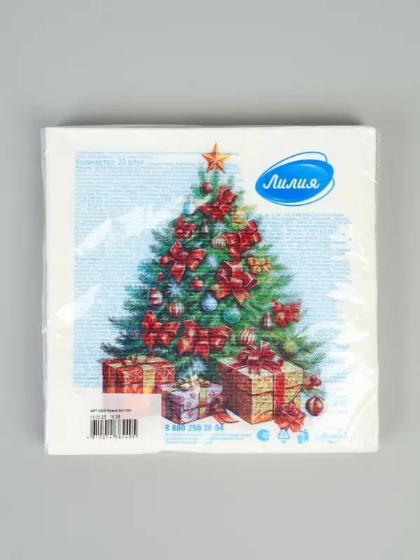 Салфетки бумажные двухслойные «Краса», 33х33, 20 шт