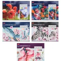 Альбом для рисования Hatber &laquo;Акварельная палитра&raquo; А4, 48 листов, на скобе