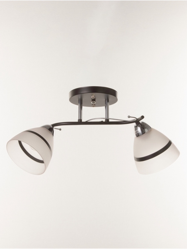 Люстра Люстра "Лайма" 2хЕ27 40Вт черно-хромовый 50х15х24 см