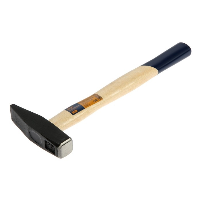 Молоток слесарный ТУНДРА, квадратный боек, деревянная рукоятка, 500 г Молоток слесарный ТУНДРА, квадратный боек, деревянная рукоятка, 500 г