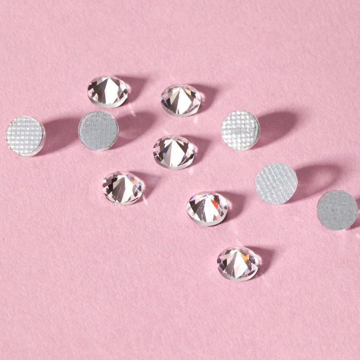 Стразы термоклеевые «Конус», стеклянные, SS20, d = 4,6 мм, 100 шт, цвет белый Стразы термоклеевые «Конус», стеклянные, SS20, d = 4,6 мм, 100 шт, цвет белый