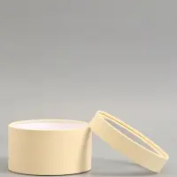 Подарочная коробка, сливочный, завальцованная с окном, 18 х 10 см