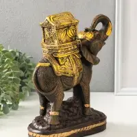 Копилка для денег &laquo;Слон Богатство&raquo;, гипс под золото, 32&times;21&times;15 см