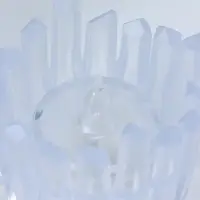 Светодиодная свеча LED - ночник RISALUX &laquo;Снежная королева&raquo;, от батареек 3&times;LR1130, прозрачный, 5.5&times;5.5&times;5 см