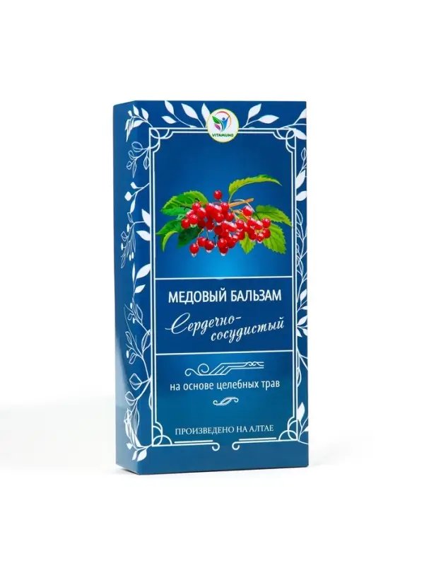 Безалкогольный алтайский медовый бальзам на травах Vitamuno &laquo;Сердечно-сосудистый&raquo;, 250 мл