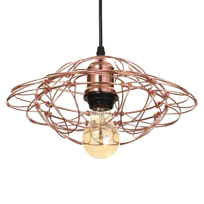 Светильник BayerLux 1671/1 E27 40Вт медь 28х28х30-130 см