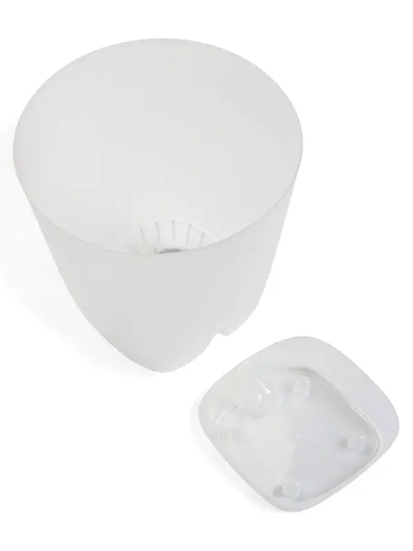 Кашпо с прикорневым поливом 2 л  D-14,5см, H-15см прозрачный  Кашпо с прикорневым поливом 2 л  D-14,5см, H-15см прозрачный "Гранд"