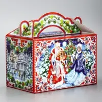 Подарочная новогодняя коробка &laquo;На Катке&raquo; 20&times;12&times;19 см