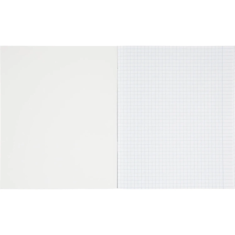 Тетрадь общая А5 48л Attache Градиент Фиолет клетка, 65г, скрепка, УФ-лак