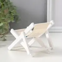 Сувенир дерево "Стул пляжный со штурвалом" 9х1х15,5 см