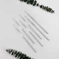 Набор крючков для вязания, d=0.5-1 мм, 12 см, 6 шт.