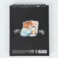 Скетчбук в твердой обложке А6, 80 л. 100 г/м "Котики"