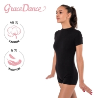 Купальник для гимнастики и танцев Grace Dance, р. 44, цвет чёрный