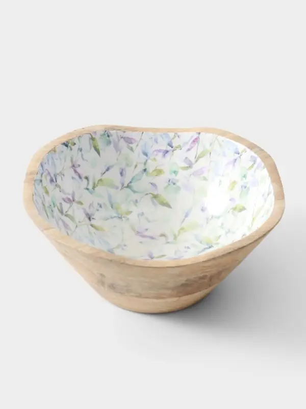 Салатник &laquo;Оттенки сирени&raquo;, 23&times;23&times;10.5 см, дерево манго