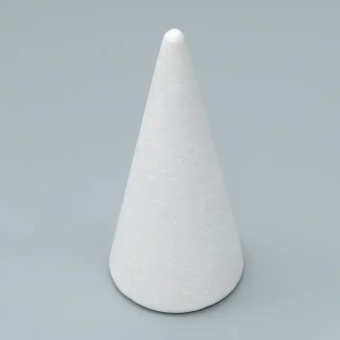 Конус из пенопласта для поделок и творчества, 1 шт., 20&times;8 см
