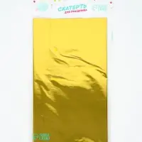 Скатерть одноразовая &laquo;Золото&raquo;, фольга, 137&times;183 см