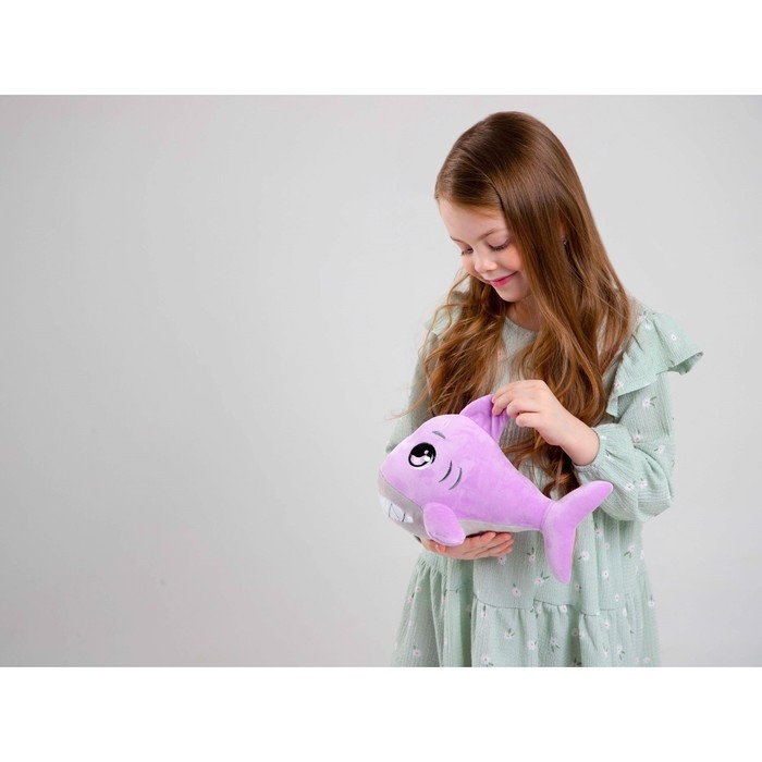 Мягкая игрушка «Акула», цвет фиолетовый, 17,5 см Мягкая игрушка «Акула», цвет фиолетовый, 17,5 см