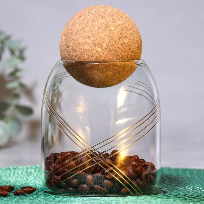 Банка для хранения сыпучих продуктов и круп «Геометрия», 500 мл Банка для хранения сыпучих продуктов и круп «Геометрия», 500 мл