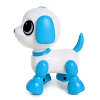 Робот собака &laquo;Питомец&raquo; IQ BOT, интерактивный: с записью звуков, реагирует на хлопки, звук, свет, на батарейках, фиолетовый