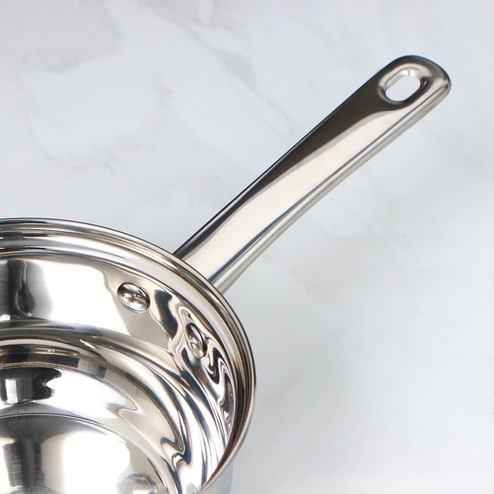 Ковш «Гретта», 1,6 л, d=16 см, капсульное дно, без крышки, индукция Ковш «Гретта», 1,6 л, d=16 см, капсульное дно, без крышки, индукция