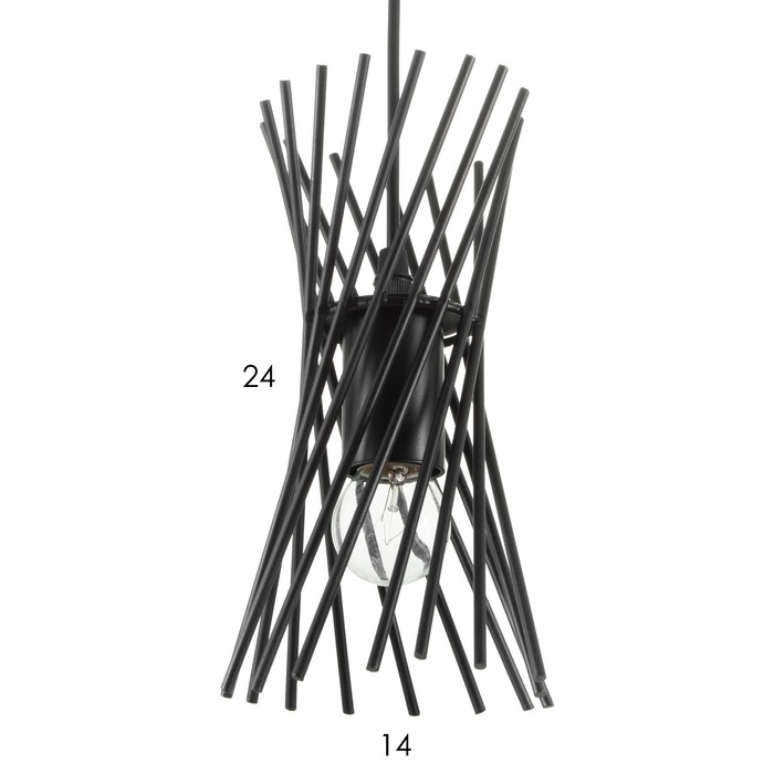 Светильник BayerLux 2114/1BK E27 40Вт черный 15х15х100 см Светильник BayerLux 2114/1BK E27 40Вт черный 15х15х100 см