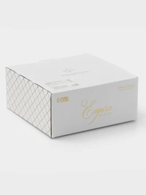 Бульонница с блюдцем WY Empire, 280 мл, фарфор, белая