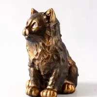 Копилка для денег &laquo;Котенок большой&raquo; 20 см, бронза
