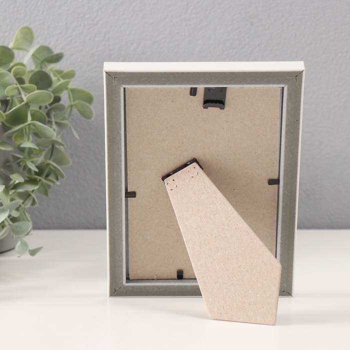 Фоторамка пластик "Камея" 10x15 см, белый