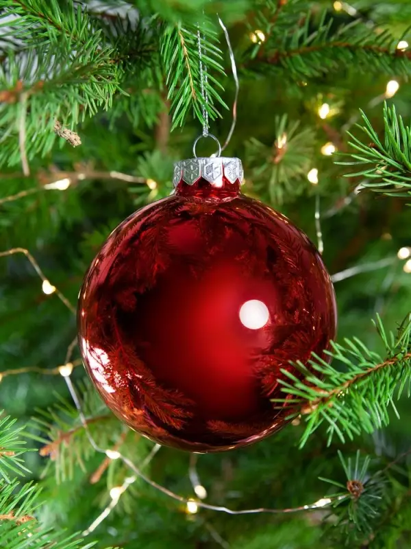 Елочный шар Finery Gloss, 10 см, глянцевый красный Елочный шар Finery Gloss, 10 см, глянцевый красный