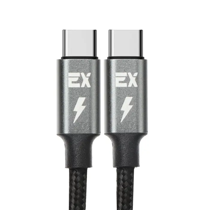 Кабель Exployd EX-K-1145, Type-C - Type-C , 3 А, 1 м, 60 Вт, черный