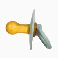 Соски-пустышки, от 3 мес., латекс, классические, в контейнере, набор из 2 шт., зелёный/серый, M&B