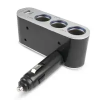 Разветвитель прикуривателя AVS 12/24 (на 3 выхода+USB) CS312U