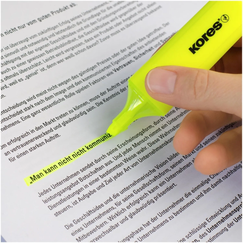 Набор текстовыделителей KORES набор 4цв. 36140.02