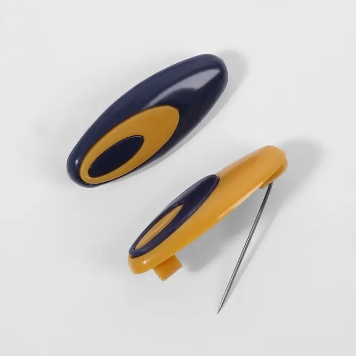 Булавки безопасные, 40 мм, 6 шт, цвет МИКС