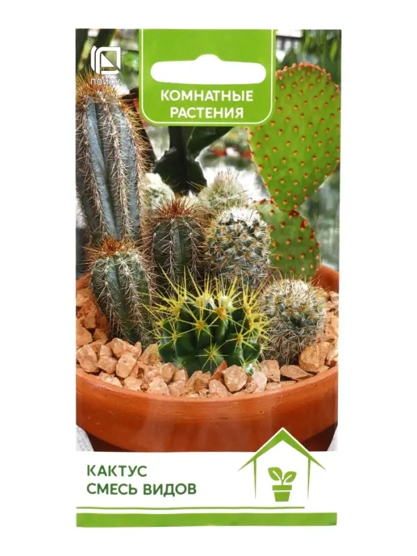 Семена комнатных цветов Кактус &laquo;Смесь видов&raquo;, 0.1 г, &laquo;Поиск&raquo;