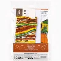 Вышивка крестиком 16х18 см "Капибара с уточкой"