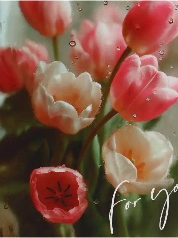 Пакет подарочный &laquo;Для тебя. Цветы&raquo;, 23&times;27&times;11.5 см