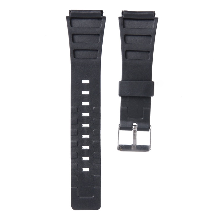 Ремешок для часов 20 мм, силикон, l-23 см, черный Ремешок для часов 20 мм, силикон, l-23 см, черный