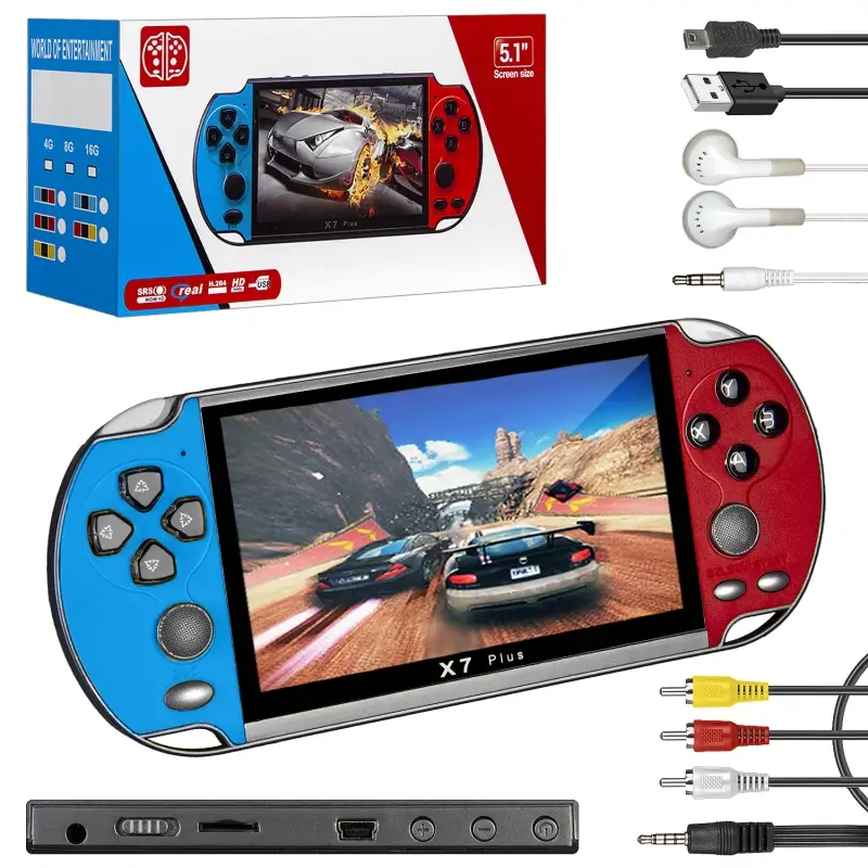 * Игровая приставка X7 Plus красный с синим (50шт/кор) * Игровая приставка X7 Plus красный с синим (50шт/кор)