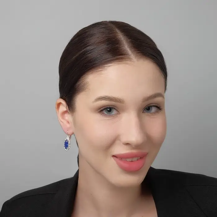 Серьги со стразами «Эллипс» вечеринка, миксы