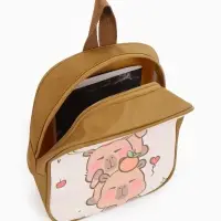 Рюкзак детский 20,5*9*24, отд на молнии, капибара бежевый