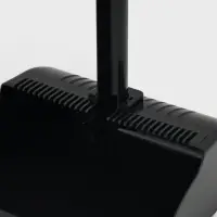 Щётка для пола, совок 26&times;25 см, щётка 25 см, пластиковая секционная ручка 98 см, чёрная