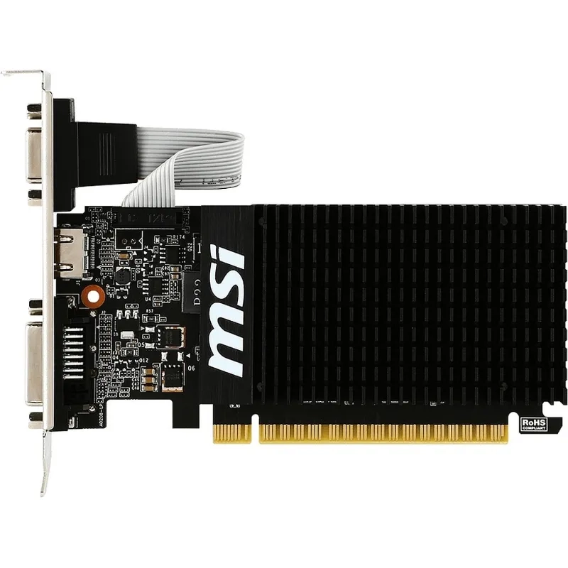 Видеокарта MSI GT 710 2GD3H LP DVIx1 HDMIx1 CRTx1 Low profile