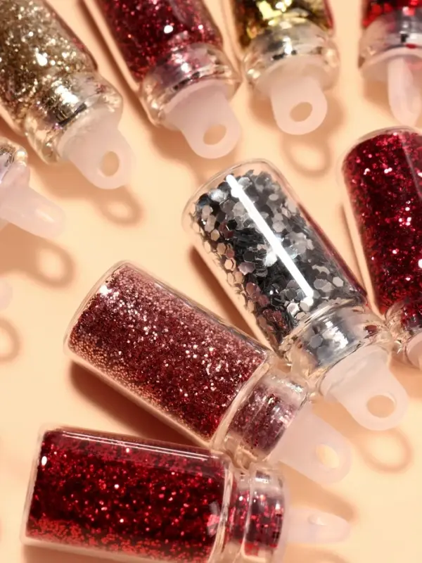 Блёстки для декора &laquo;Нежность&raquo;, мелкие/средние/крупные, 12 бутылочек