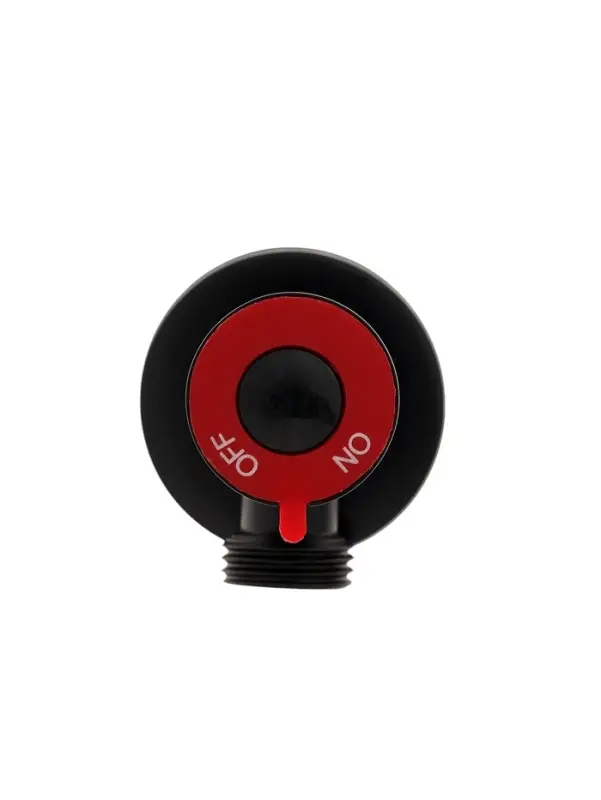 Кран угловой ZEIN engr, 1/2" &times; 1/2", кран-букса латунь/керамика, нерж.сталь, черный/красный