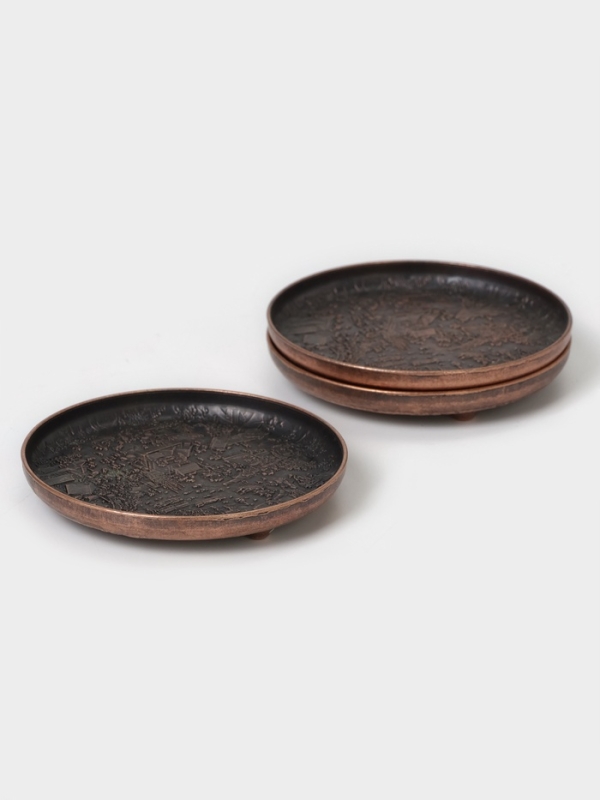 Подставка для чашек и благовоний для чайной церемонии, набор 3 штуки, d-8 см Подставка для чашек и благовоний для чайной церемонии, набор 3 штуки, d-8 см